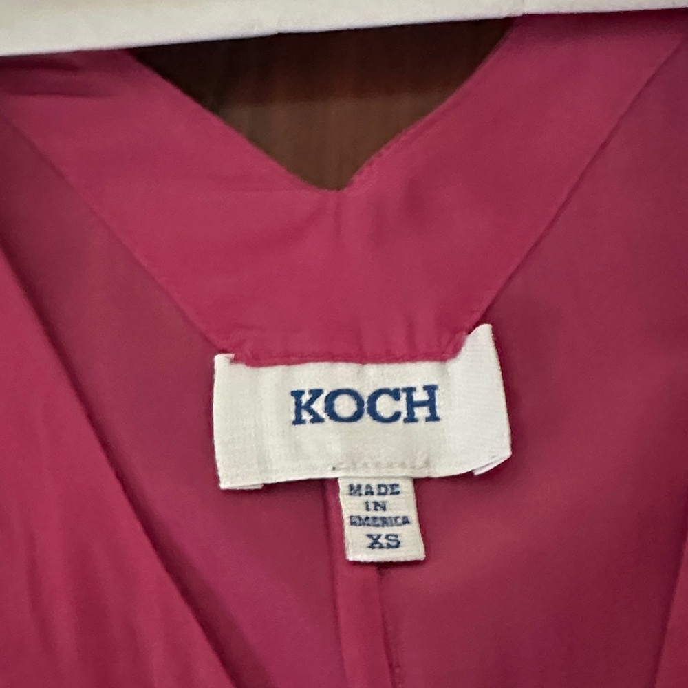 Pink Ruffle Sleeve Blouse - Picture 2 of 3